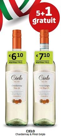 Promotions Cielo - Vins blancs - Valide de 28/07/2023 à 10/08/2023 chez BelBev