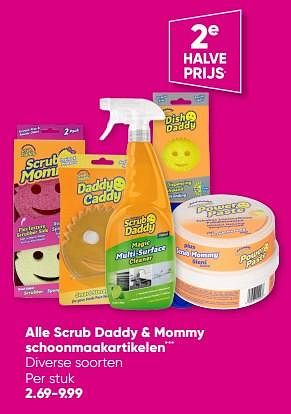 Promoties Alle scrub daddy + mommy schoonmaakartikelen - Scrub Daddy - Geldig van 31/07/2023 tot 13/08/2023 bij Big Bazar