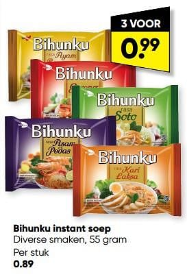 Promoties Bihunku instant soep - Bihunku - Geldig van 31/07/2023 tot 13/08/2023 bij Big Bazar