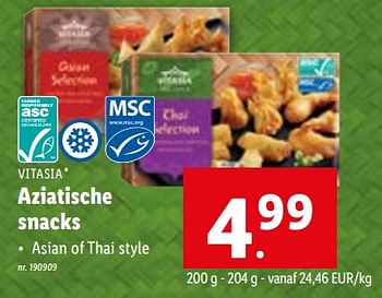 Promoties Aziatische snacks - Vitasia - Geldig van 02/08/2023 tot 08/08/2023 bij Lidl