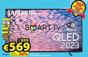Promoties Samsung smart tv qe50q67c - Samsung - Geldig van 01/08/2023 tot 09/08/2023 bij ElectroStock