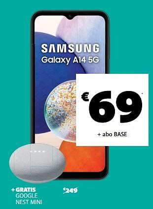 Promoties Samsung galaxy a14 5g - Samsung - Geldig van 01/08/2023 tot 11/08/2023 bij Base