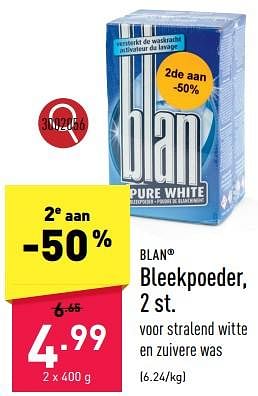 Promoties Bleekpoeder - Blan - Geldig van 11/08/2023 tot 18/08/2023 bij Aldi