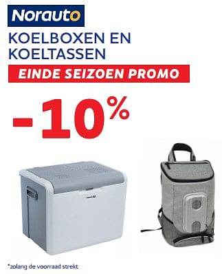 Promotions Koelboxen en koeltassen -10% - Norauto - Valide de 22/08/2023 à 10/10/2023 chez Auto 5