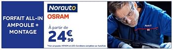 Promoties Forfait all-in ampoule + montage - Huismerk - Auto 5  - Geldig van 22/08/2023 tot 10/10/2023 bij Auto 5