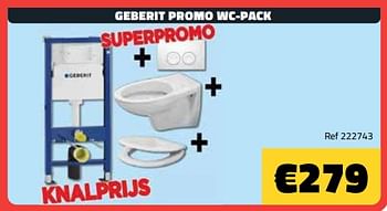 Promoties Geberit promo wc-pack - Geberit - Geldig van 03/08/2023 tot 31/08/2023 bij Bouwcenter Frans Vlaeminck