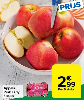 Promoties Appels pink lady - Huismerk - Carrefour Express - Geldig van 23/08/2023 tot 29/08/2023 bij Carrefour Express