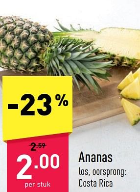 Promoties Ananas - Huismerk - Aldi - Geldig van 28/08/2023 tot 02/09/2023 bij Aldi