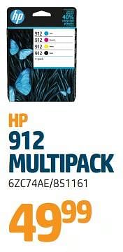 Promoties Hp 912 multipack - HP - Geldig van 24/08/2023 tot 06/09/2023 bij Auva