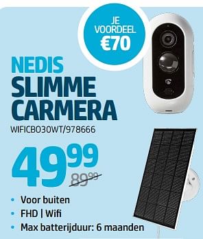 Promoties Nedis slimme carmera - Nedis - Geldig van 24/08/2023 tot 06/09/2023 bij Auva