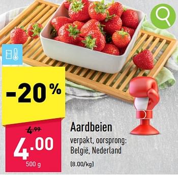 Promoties Aardbeien - Huismerk - Aldi - Geldig van 04/09/2023 tot 09/09/2023 bij Aldi