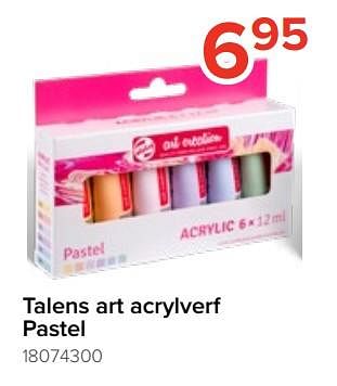 Promoties Talens art acrylverf pastel - Talens - Geldig van 05/08/2023 tot 11/09/2023 bij Euro Shop