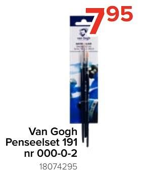 Promoties Van gogh penseelset 191 nr 000-0-2 - Van Gogh - Geldig van 05/08/2023 tot 11/09/2023 bij Euro Shop