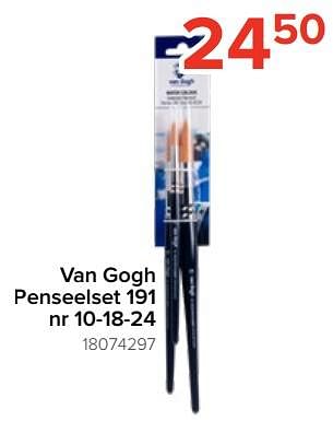 Promotions Van gogh penseelset 191 nr 10-18-24 - Van Gogh - Valide de 05/08/2023 à 11/09/2023 chez Euro Shop