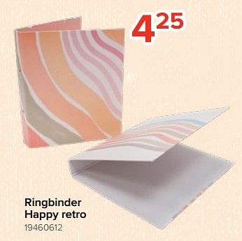 Promoties Ringbinder happy retro - Huismerk - Euroshop - Geldig van 05/08/2023 tot 11/09/2023 bij Euro Shop