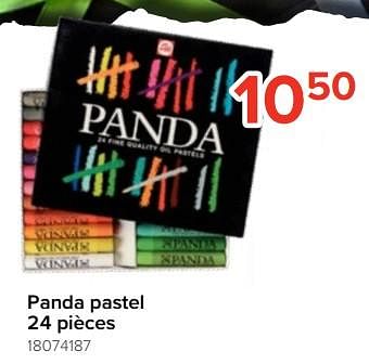 Promoties Panda pastel 24 pièces - Talens - Geldig van 05/08/2023 tot 11/09/2023 bij Euro Shop