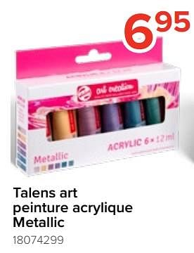 Promotions Talens art peinture acrylique metallic - Talens - Valide de 05/08/2023 à 11/09/2023 chez Euro Shop