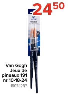 Promotions Van gogh jeux de pineaux 191 nr 10-18-24 - Van Gogh - Valide de 05/08/2023 à 11/09/2023 chez Euro Shop