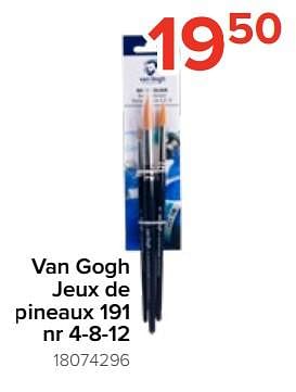 Promotions Van gogh jeux de pineaux 191 nr 4-8-12 - Van Gogh - Valide de 05/08/2023 à 11/09/2023 chez Euro Shop