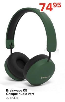 Promotions Brainwave 05 casque audio vert - Artsound - Valide de 05/08/2023 à 11/09/2023 chez Euro Shop