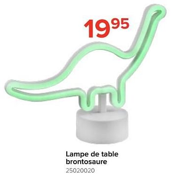 Promotions Lampe de table brontosaure - Produit Maison - Euroshop - Valide de 05/08/2023 à 11/09/2023 chez Euro Shop
