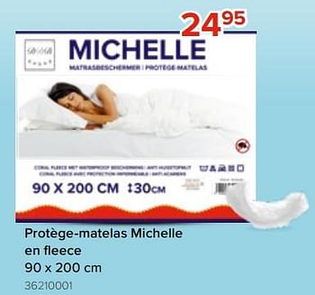 Promotions Protège-matelas michelle en fleece - DDD - Valide de 05/08/2023 à 11/09/2023 chez Euro Shop