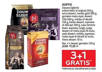 Promoties Koffie douwe egberts 3+1 gratis - Douwe Egberts - Geldig van 22/08/2023 tot 05/09/2023 bij Alvo