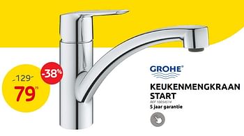 Promoties Keukenmengkraan start - Grohe - Geldig van 23/08/2023 tot 04/09/2023 bij Brico