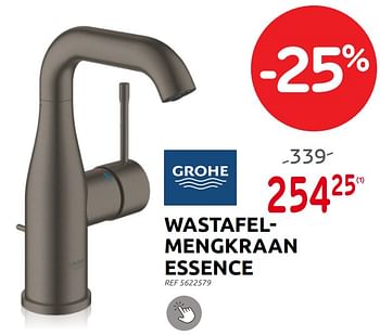 Promoties Wastafelmengkraan essence - Grohe - Geldig van 23/08/2023 tot 04/09/2023 bij Brico