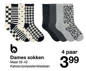 Promoties Dames sokken - Huismerk - Zeeman  - Geldig van 26/08/2023 tot 08/09/2023 bij Zeeman