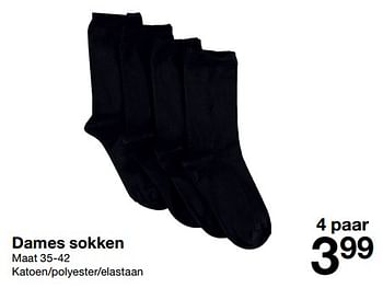 Promotions Dames sokken - Produit maison - Zeeman  - Valide de 26/08/2023 à 08/09/2023 chez Zeeman