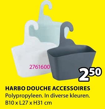 Promoties Harbo douche accessoires - Huismerk - Jysk - Geldig van 21/08/2023 tot 10/09/2023 bij Jysk