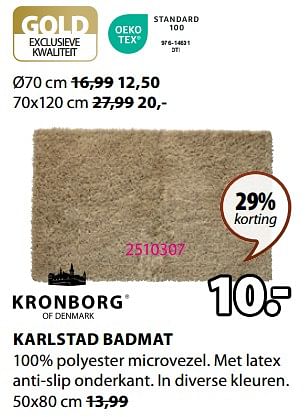 Promoties Karlstad badmat - Kronborg - Geldig van 21/08/2023 tot 10/09/2023 bij Jysk