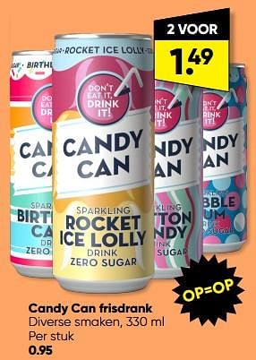 Promoties Candy can frisdrank - Candy Can - Geldig van 28/08/2023 tot 10/09/2023 bij Big Bazar