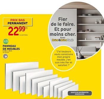 Promoties Panneau de meubles - Huismerk - Brico - Geldig van 23/08/2023 tot 04/09/2023 bij Brico