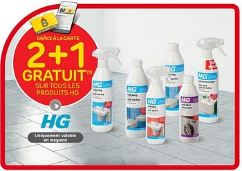 Promotions 2+1 gratuit sur tous les produits hg - HG - Valide de 23/08/2023 à 04/09/2023 chez Brico