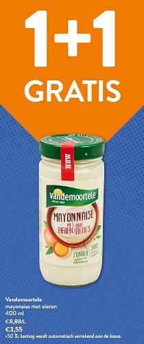 Promoties Vandemoortele mayonaise met eieren - Vandemoortele - Geldig van 23/08/2023 tot 05/09/2023 bij OKay