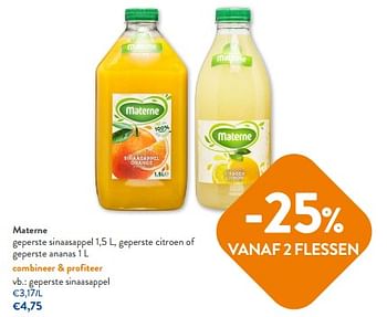 Promoties Materne geperste sinaasappel - Materne - Geldig van 23/08/2023 tot 05/09/2023 bij OKay
