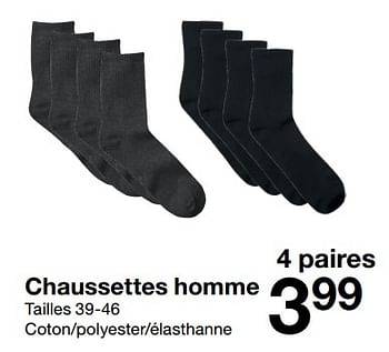 Promotions Chaussettes homme - Produit maison - Zeeman  - Valide de 26/08/2023 à 08/09/2023 chez Zeeman