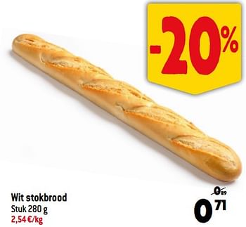 Promoties Wit stokbrood - Huismerk - Smatch - Geldig van 30/08/2023 tot 05/09/2023 bij Smatch