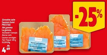 Promoties Gerookte zalm saumon fumé prestige - Prestige - Geldig van 30/08/2023 tot 05/09/2023 bij Match