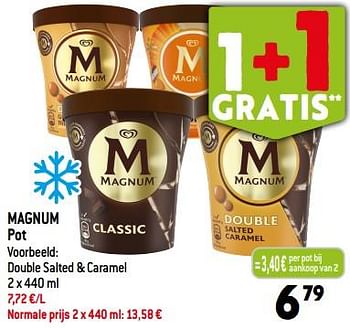 Promoties Magnum pot double salted + caramel - Ola - Geldig van 30/08/2023 tot 05/09/2023 bij Smatch