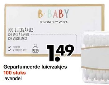 Promoties Geparfumeerde luierzakjes - B-Baby - Geldig van 28/08/2023 tot 10/09/2023 bij Wibra