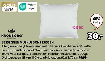 Promoties Besseggen muskusdons kussen - Kronborg - Geldig van 28/08/2023 tot 10/09/2023 bij Jysk