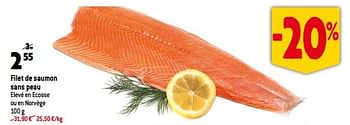 Promotions Filet de saumon sans peau - Produit maison - Match - Valide de 30/08/2023 à 05/09/2023 chez Match