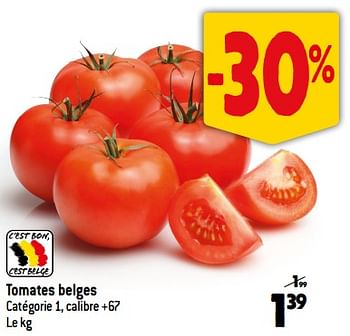 Promotions Tomates belges - Produit Maison - Smatch - Valide de 30/08/2023 à 05/09/2023 chez Smatch