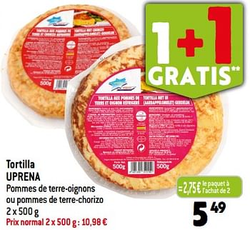 Promotions Tortilla uprena - Uprena - Valide de 30/08/2023 à 05/09/2023 chez Smatch