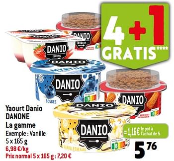 Promotions Yaourt danio danone - Danone - Valide de 30/08/2023 à 05/09/2023 chez Smatch