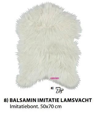 Promoties Balsamin imitatie lamsvacht - Huismerk - Jysk - Geldig van 28/08/2023 tot 10/09/2023 bij Jysk