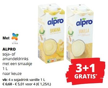 Promoties Alpro sojadrink vanille - Alpro - Geldig van 24/08/2023 tot 06/09/2023 bij Spar (Colruytgroup)